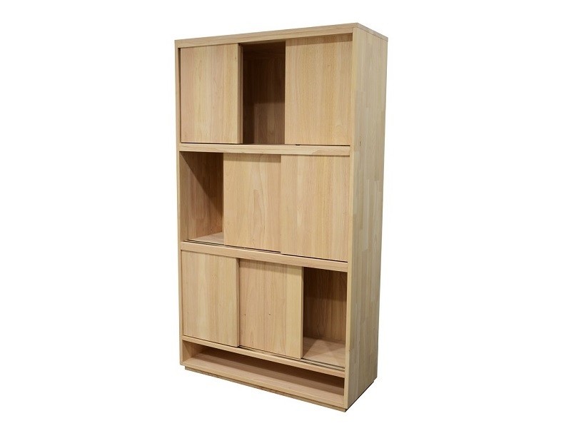 Bibliothèque Europa 3 en hévéa massif