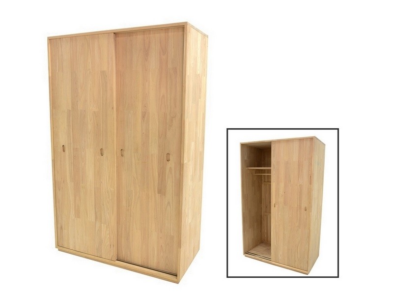 Armoire Europa 2 en hévéa massif