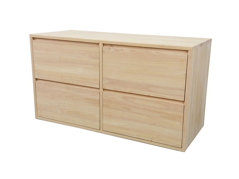 Meuble bas Europa en hévéa massif