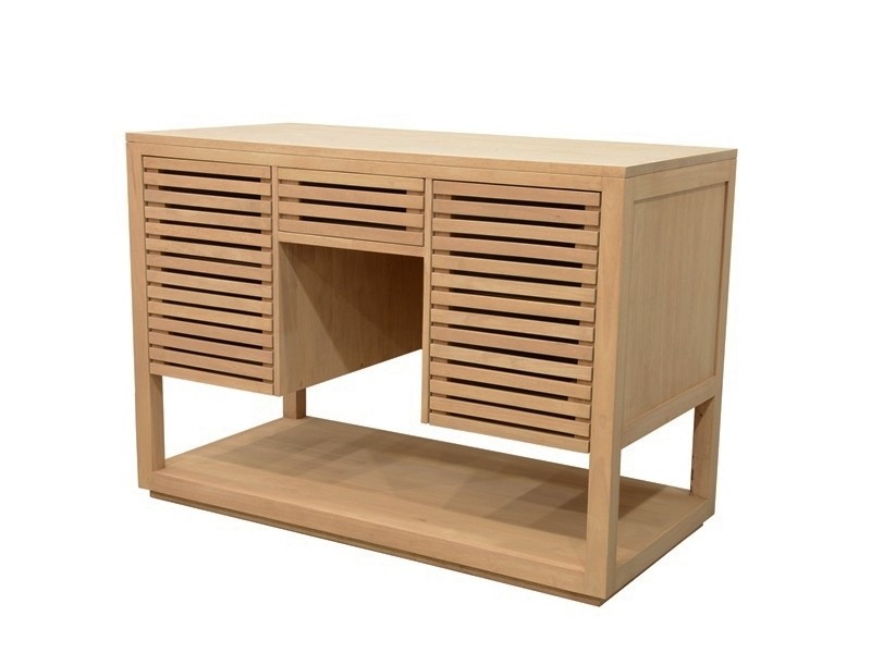 Meuble de salle de bain Arbora 3 en hévéa massif 