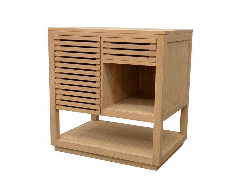 Meuble de salle de bain Arbora 4 en hévéa massif 