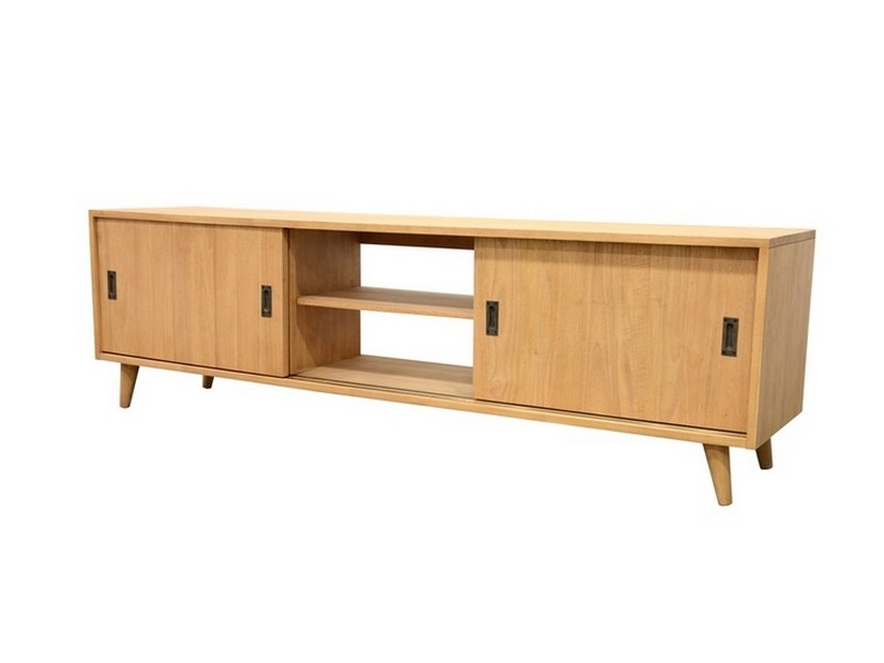 Meuble TV Vintage 4 en hévéa massif