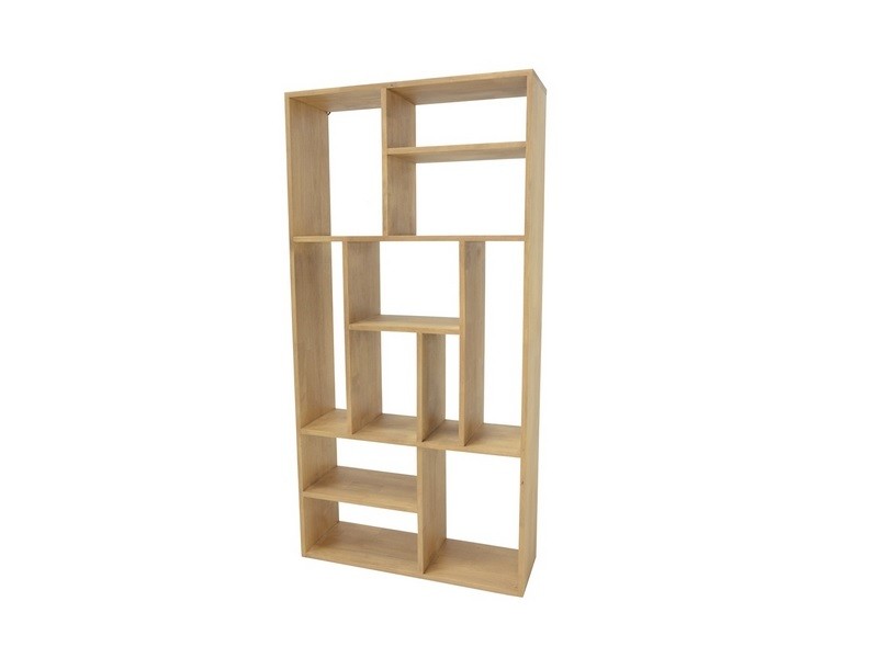 Bibliothèque Ranong 7 en hévéa massif