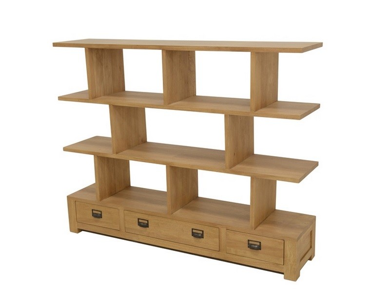 Etagère Bangkok en hévéa massif