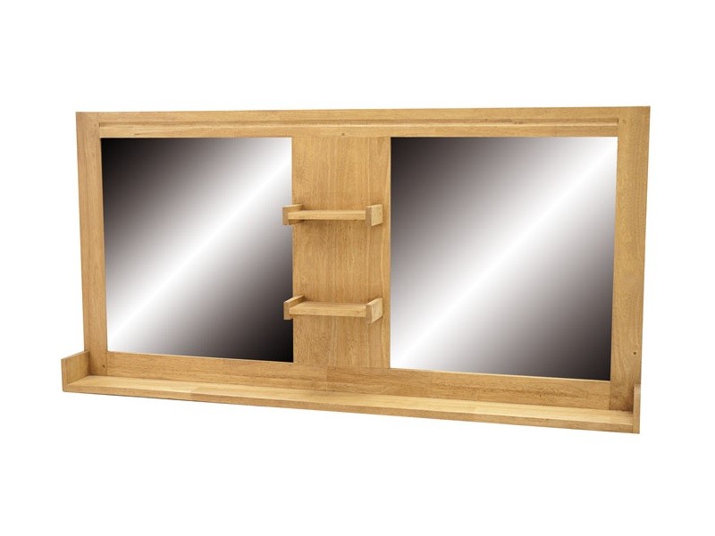 Miroir Salle de bain Océania 4 en hévéa massif