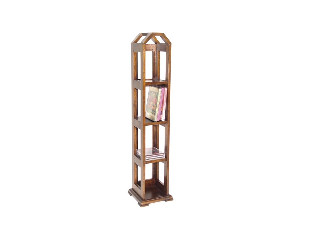 COLONNE range-cd en bois - H : 168 cm