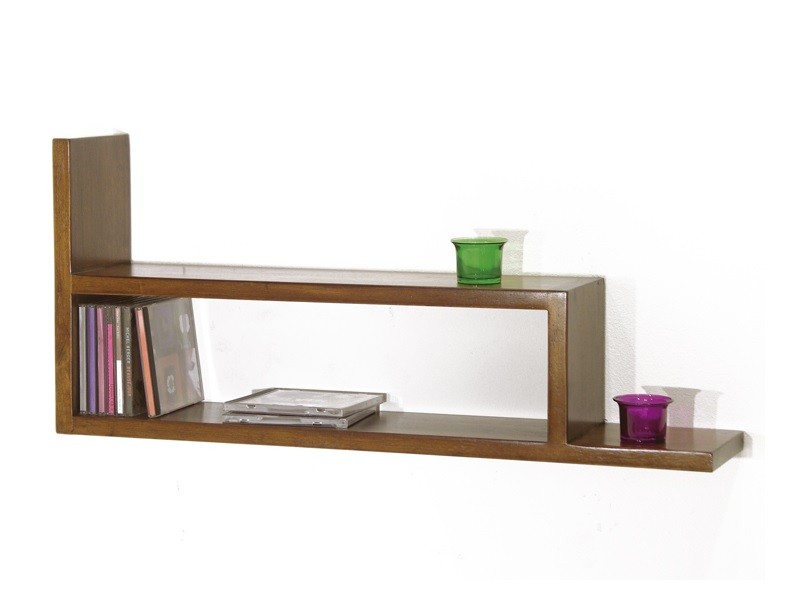 Etagère murale Ranong 2 en hévéa massif