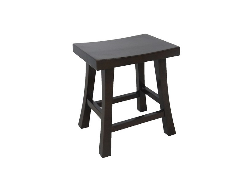 Tabouret Lampang 3 en hévéa massif