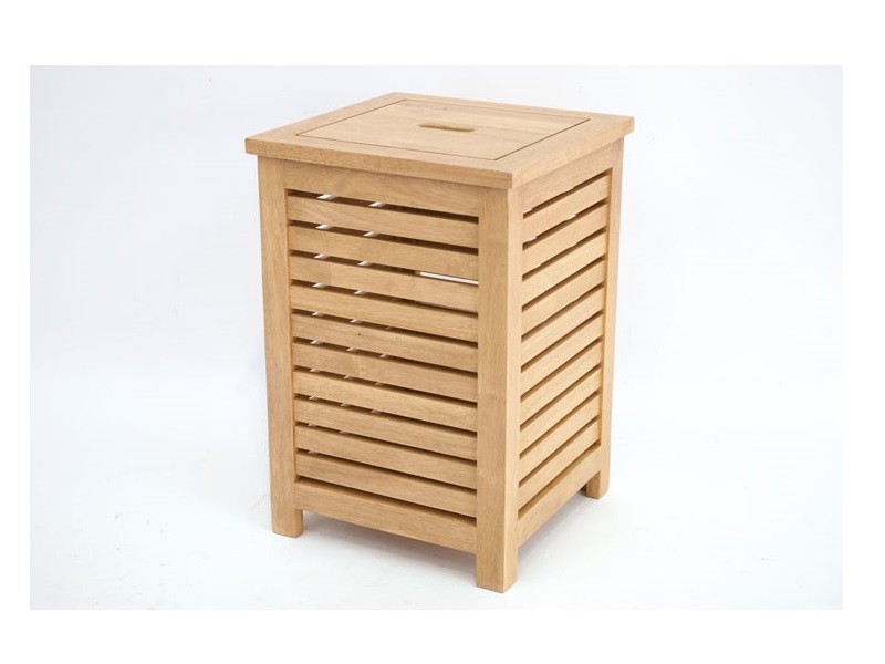 Panier à linge Océania 2 en hévéa massif