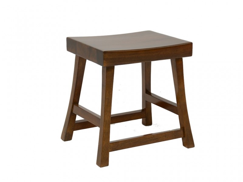 Tabouret Asie en hévéa massif