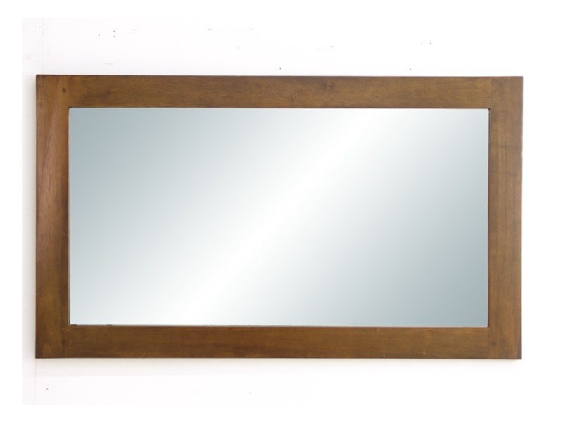 Miroir Lampang 4 en hévéa massif