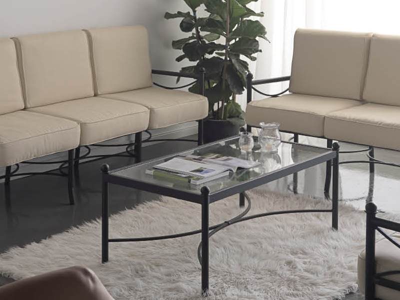 Table basse Nilo en fer forgé