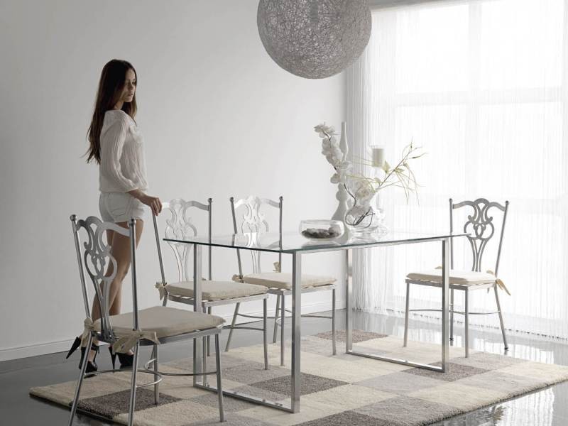 Table de repas Viena en fer forgé