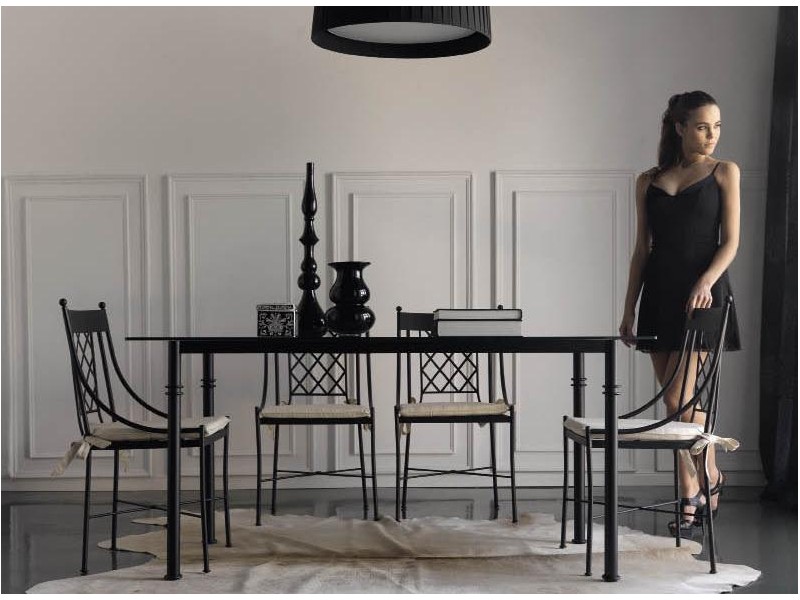 Table de repas Marsella en fer forgé