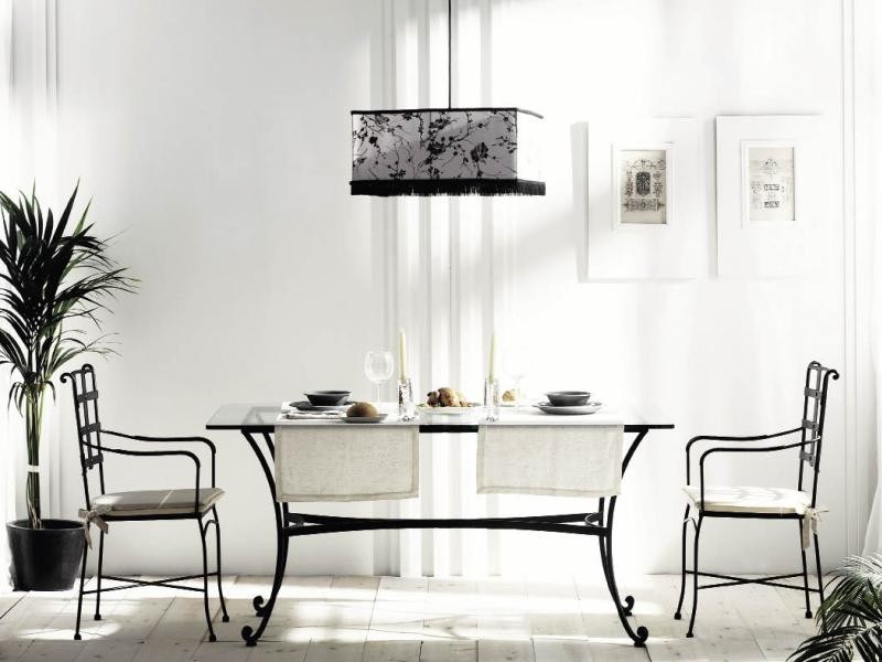 Table de repas Genova en fer forgé