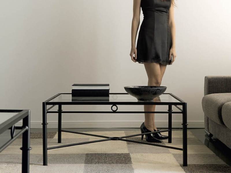 Table basse Atenas en fer forgé