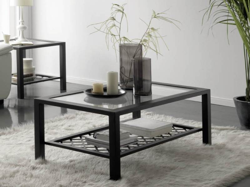 Table basse Napoles en fer forgé