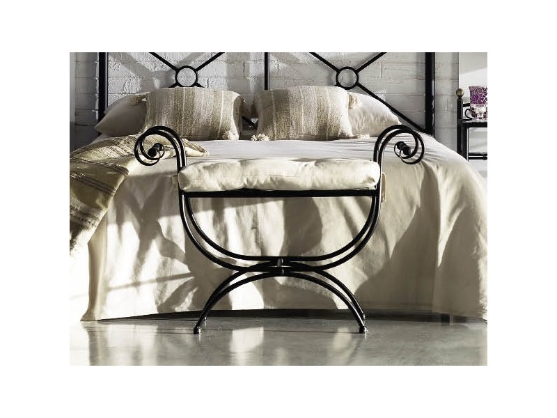 Banquette Andrea en fer forgé