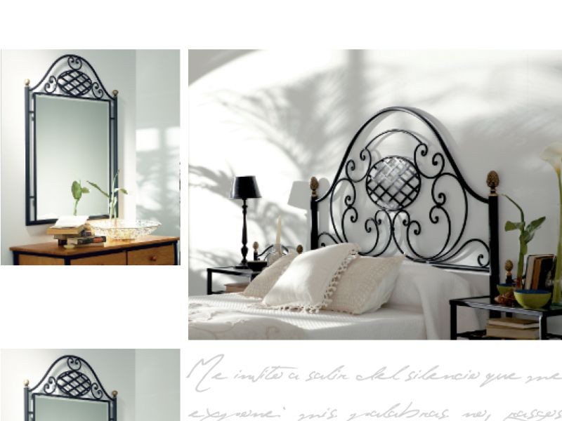 Tête de lit Veronica en fer forgé