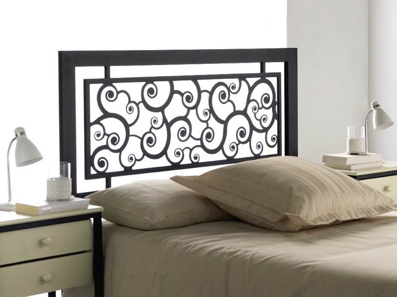 Tête de lit Caracoles en fer forgé