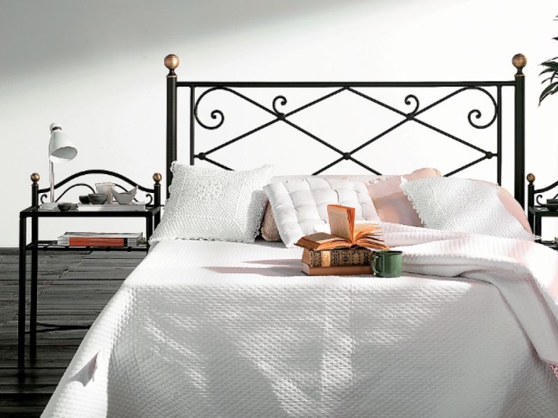 Tête de lit Julia en fer forgé