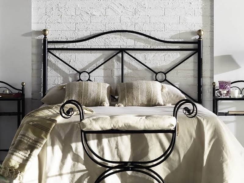 Tête de lit Andrea en fer forgé