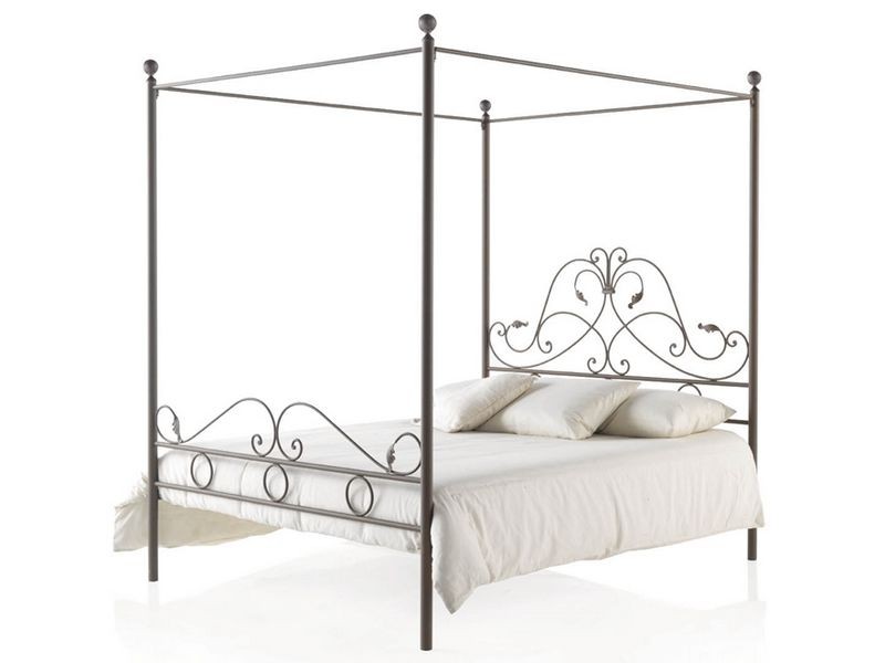 Lit Baldaquin Diana en fer forgé