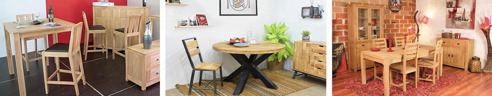 Chaise en Hévéa massif, meuble pour compléter votre salle à manger. Lotuséa