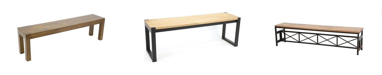 Banc en Hévéa massif, meuble pour compléter votre salle à manger. Lotuséa