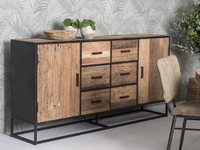 Buffet • Vaisselier en bois recyclé