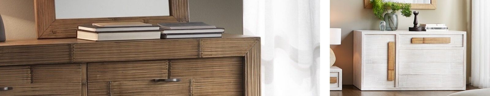Armoire et commode en bambou haut de gamme. Meuble pour la chambre. Lotuséa