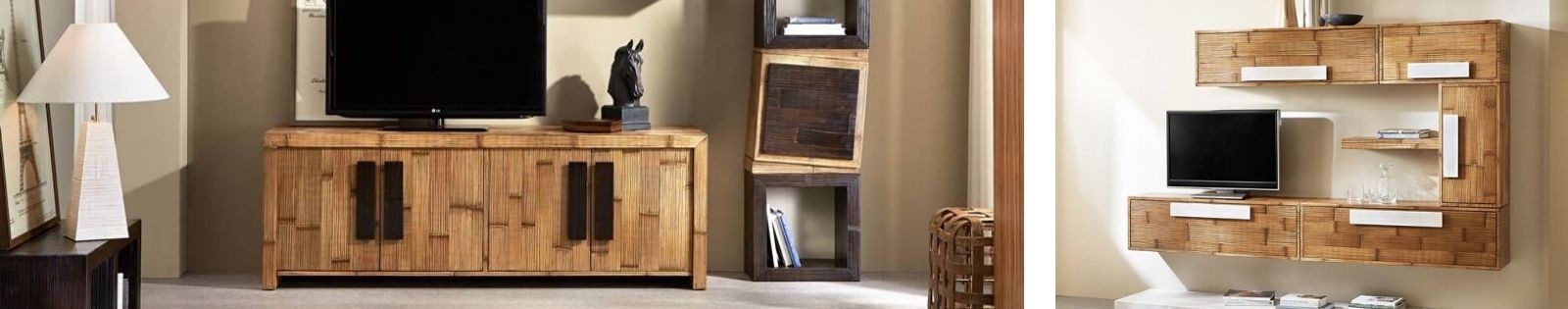 Meuble TV Bambou